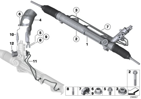 Рулевой механизм BMW 32106765013