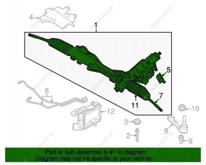 Рульова рейка BMW 32106784553