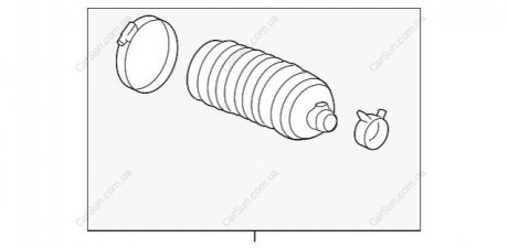 Пильовик, рульове управління BMW 32106854893