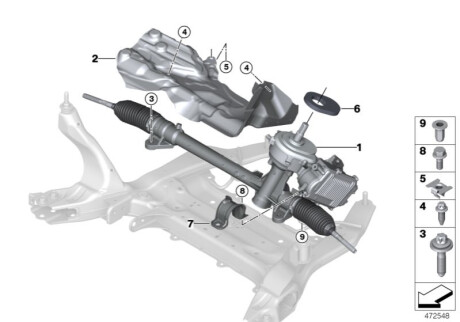 Рульова рейка BMW 32106877500