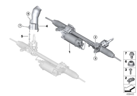 Рульова рейка BMW 32106881329