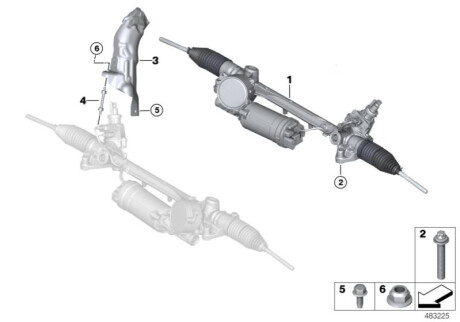 Рулевой механизм BMW 32106888001