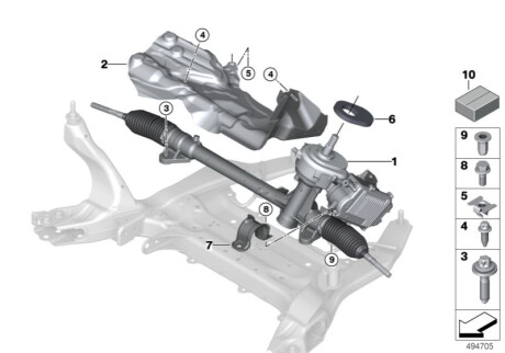 Оригинальная запчасть BMW 32106895803