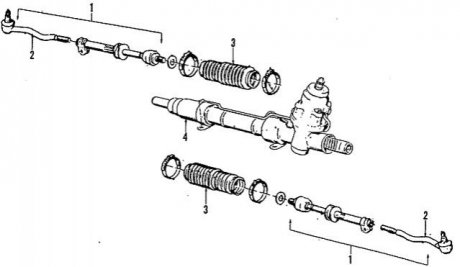 Комплект пильника, рульове керування BMW 32111127104