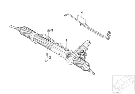 Рульова рейка BMW 32131097316