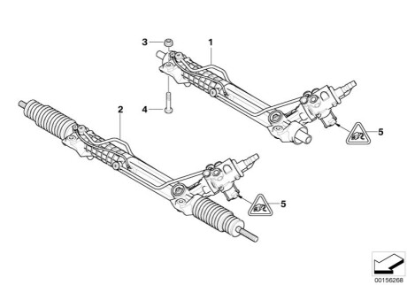 Рульова рейка BMW 32136757880