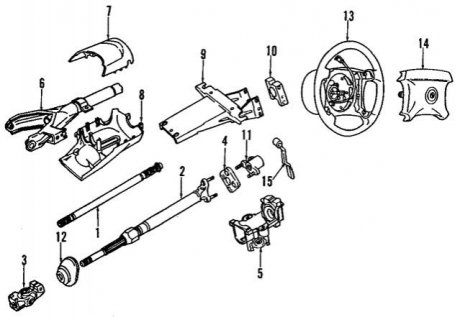 Фланець, колонка кермового керування BMW 32311153993