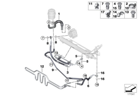 Расширительный шланг 324036 BMW 32416779300