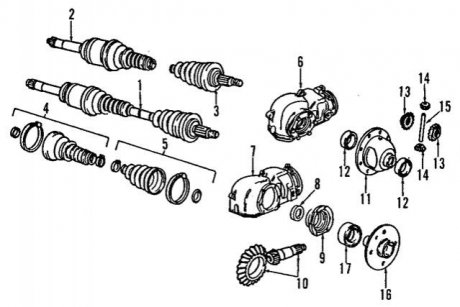 Уплотнения оси BMW 33121202462