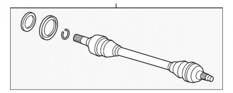 Полуось в сборе BMW 33207566074