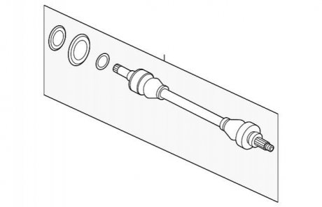 Полуось в сборе BMW 33207581018