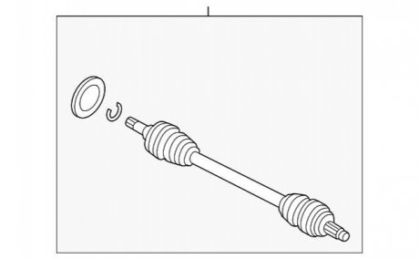 Полуось в сборе BMW 33207609351