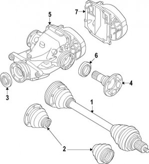 Полуось в сборе BMW 33208664621