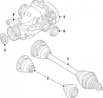 Ось в сборе BMW 33208689559