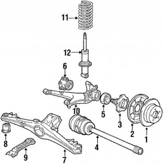 Полуось в сборе BMW 33211225730