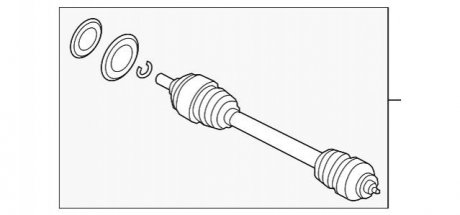 Полуось в сборе BMW 33212284115