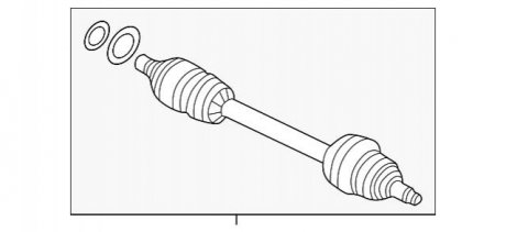 Полуось в сборе BMW 33212284615