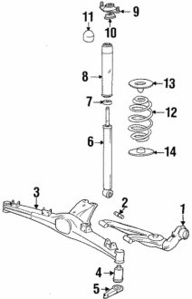 Гумове кріплення корпуса осі BMW 33311129144