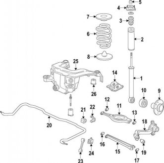 Продольний важіль BMW 33322227986