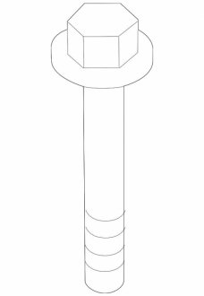 Болт із шестигранною головкою та буртиком BMW 33326764966