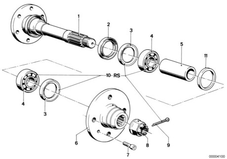 Уплотнение вала H33130 BMW 33413404161