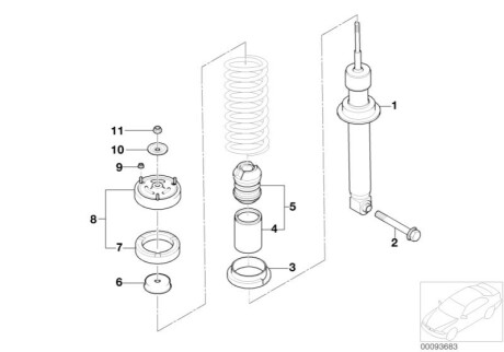 Амортизатор BMW 33526786541