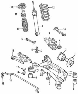 Пружина подвески BMW 33531096301