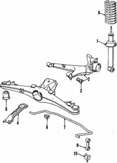 Пружина ходової частини BMW 33531125326