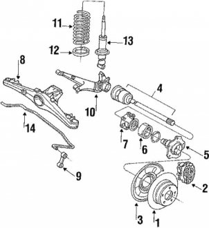 Пружина підвіски BMW 33531128708