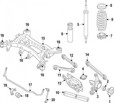 Пружина підвіски BMW 33536851728