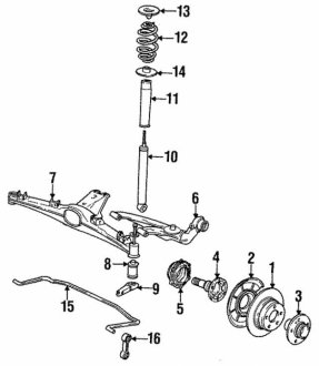 Пружина подвески BMW 33539057349