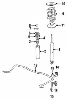 Пружина підвіски BMW 33539065365