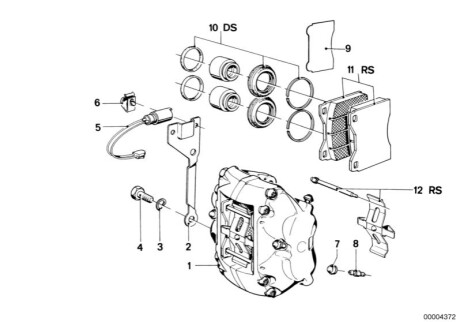 Скоби гальмівних колодок BMW 34111150550