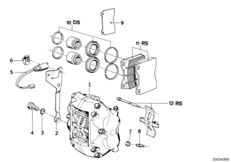 Ремкомплект тормозных колодок Asbes H34111 BMW 34111159257