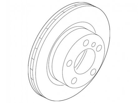 Диск E8xE9x тормозн BMW 34116764645