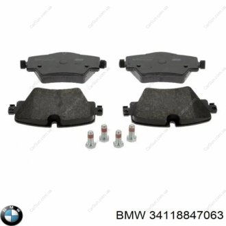 Ремонтний комплект гальмівних накладок BMW 34118847063