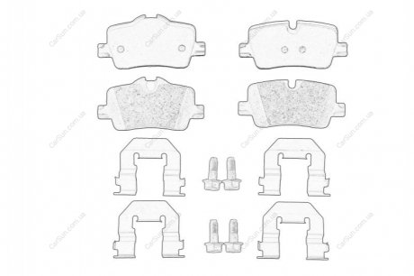 Комплект гальмівних колодок, дискове гальмо BMW 34206888825 (фото 1)