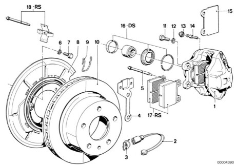 Ремкомплект супорта гальмівного BMW 34211103211