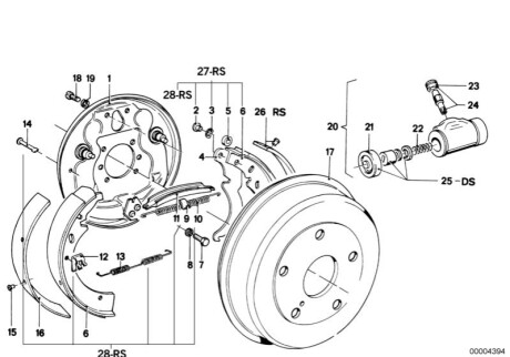 Гальмівний барабан H34115 BMW 34211116943