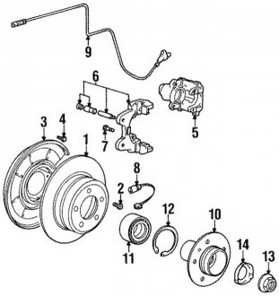 Тормозной суппорт BMW 34211162437