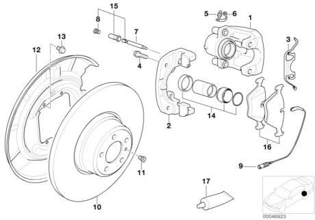 Тормозные колодки BMW 34216761251