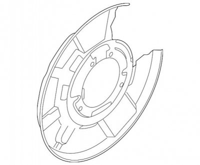 Бризкозахисний щит BMW 34216780217