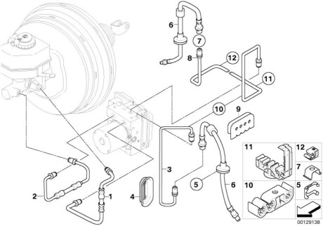 Тормозной шланг BMW 34303414661