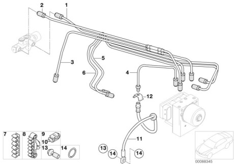 Порожнистий гвинт BMW 34326779818