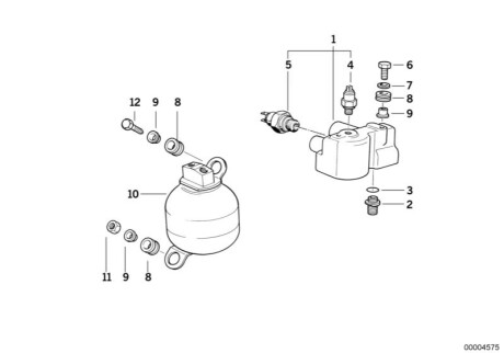 Пневмоаккумулятор BMW 34331162056