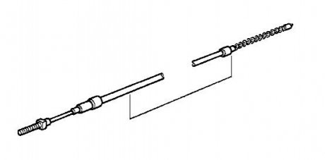 Трос, стоянкова гальмівна система BMW 34401166053