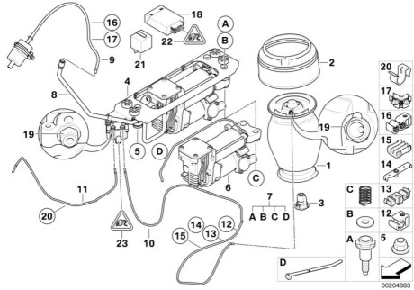 Компрессор пневмосистеми E61 BMW 37106793778