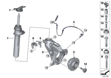 Оригинальная запчасть BMW 37106882623