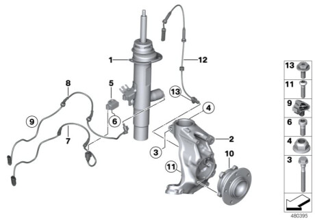 Оригинальная запчасть BMW 37116793902