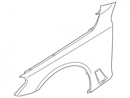 Крыло алюминий Л Пд G30e BMW 41007443689